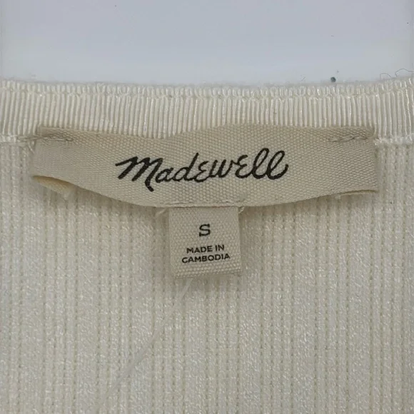 Madewell Cream Button-Up Cardigan - Picture 9 of 12